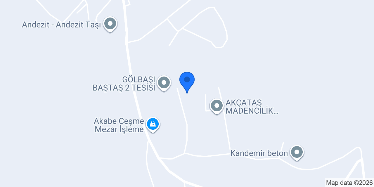 Votorantim Gölbaşı Hazır Beton Tesisi konumu
