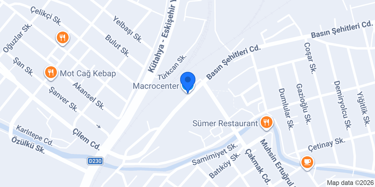 Macrocenter konumu