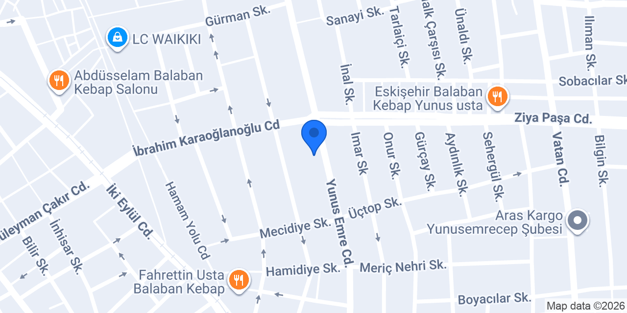 ELDEM MOBİLYA-YUNUS EMRE konumu