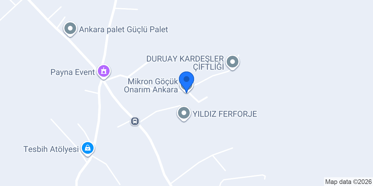 Mikron Göçük Onarım Ankara konumu