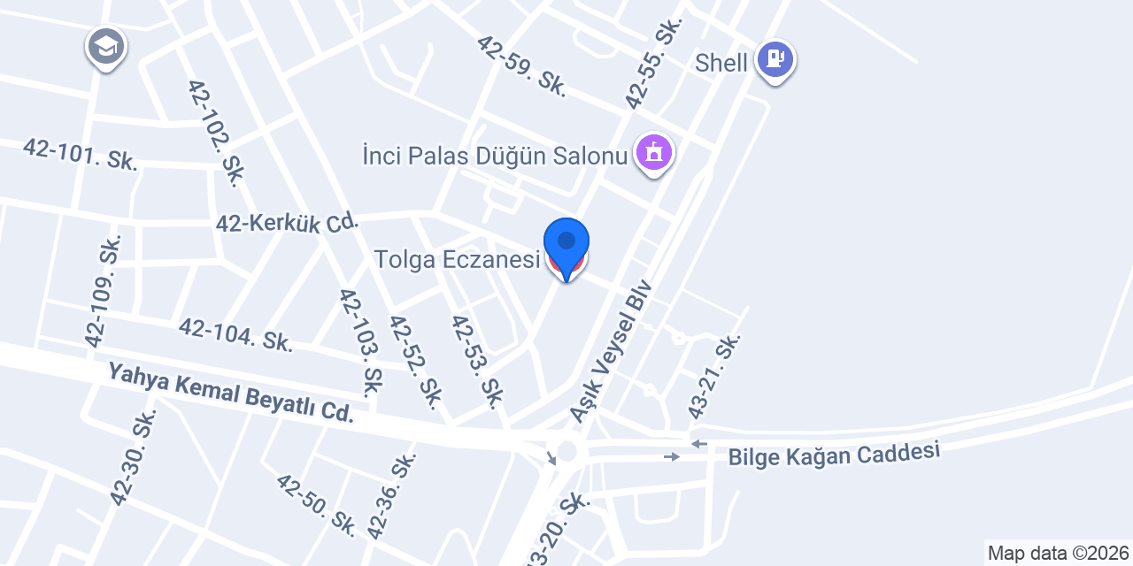 Tolga Eczanesi konumu