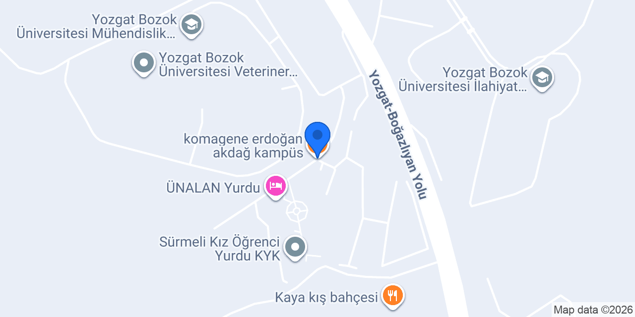 komagene erdoğan akdağ kampüs konumu