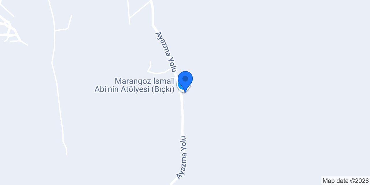 Marangoz İsmail Abi'nin Atölyesi (Bıçkı) konumu