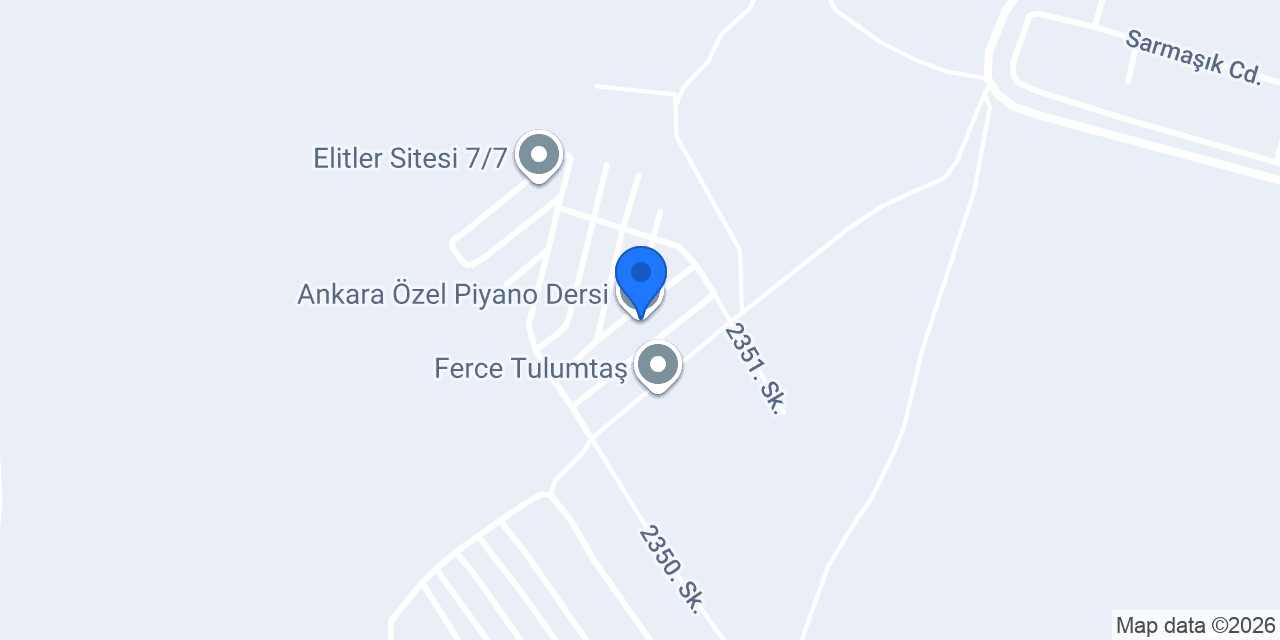 Ankara Özel Piyano Dersi konumu