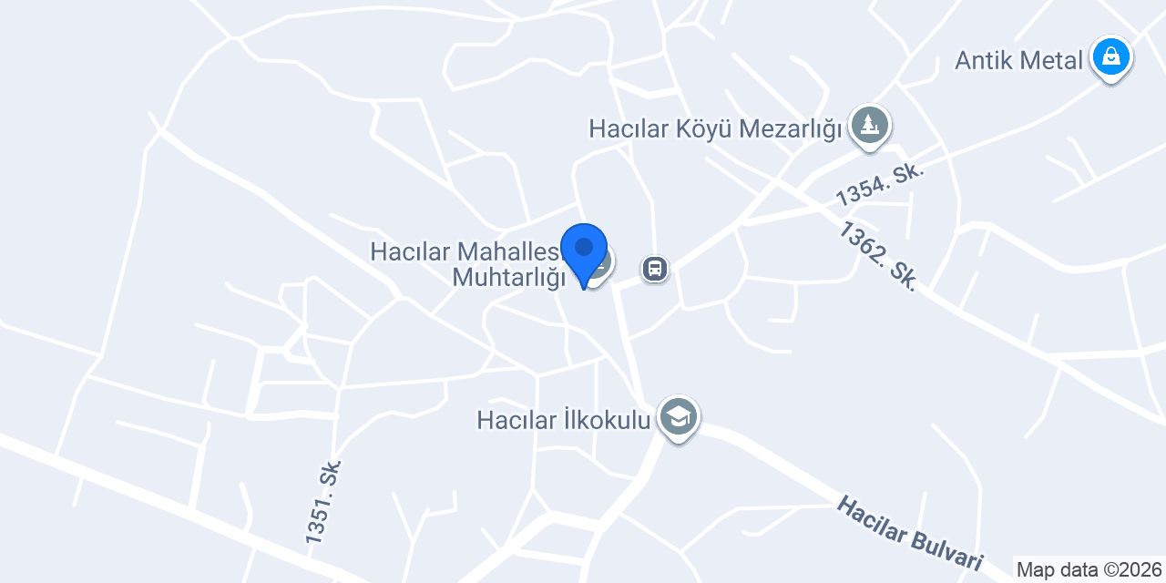 Hacılar Mahallesi Muhtarlığı konumu