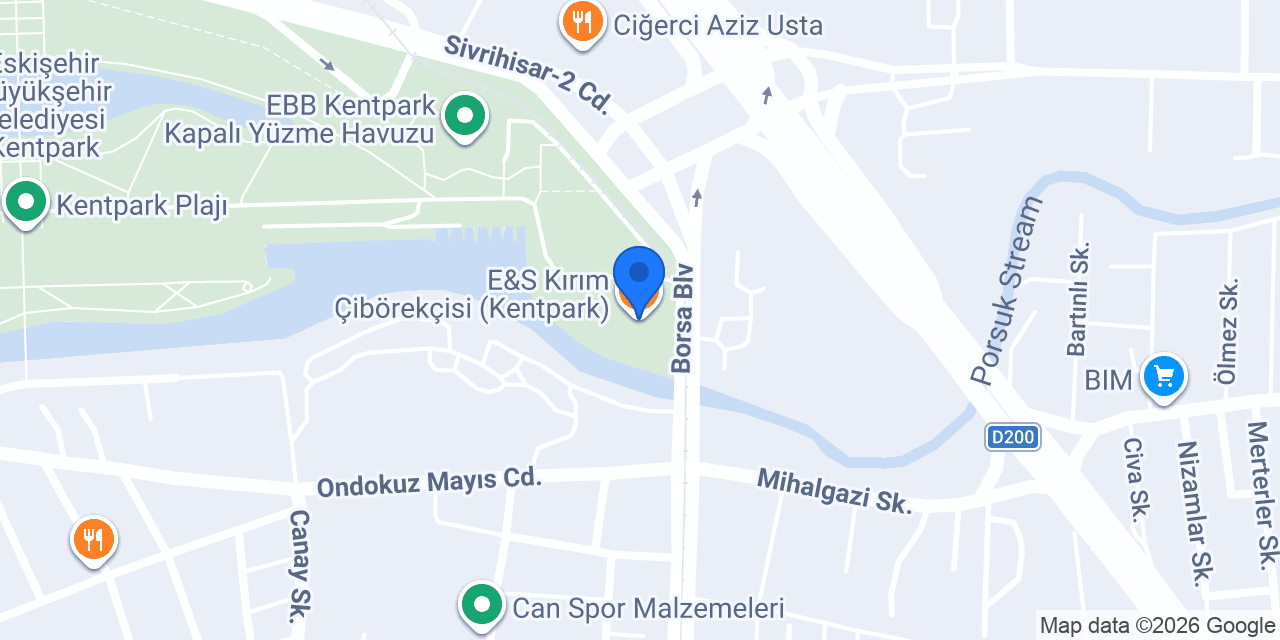 E&S Kırım Çibörekçisi (Kentpark) konumu
