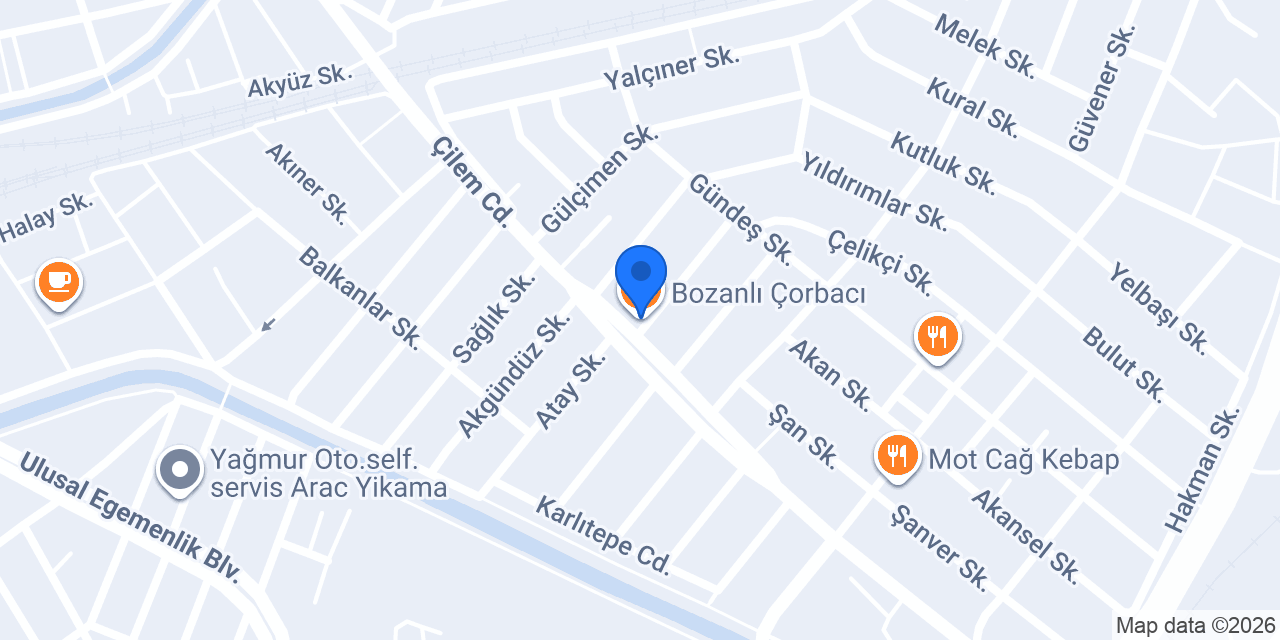 Bozanlı Çorbacı konumu