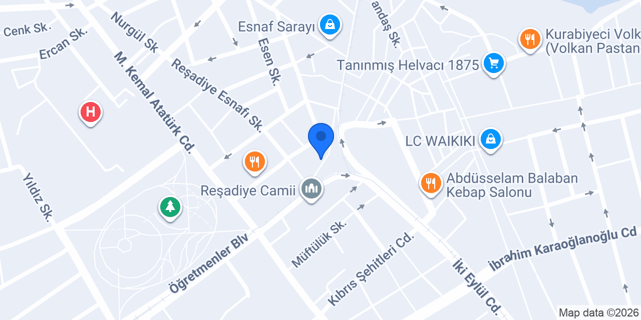 DİŞ HEKİMİ HAKAN ÇAKIR konumu