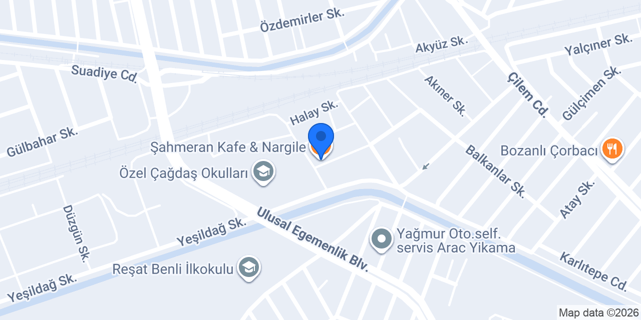 Şahmeran Kafe & Nargile konumu