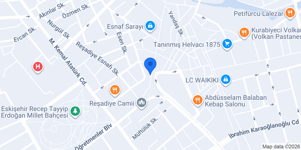 TEB İki Eylül Caddesi Şubesi konumu