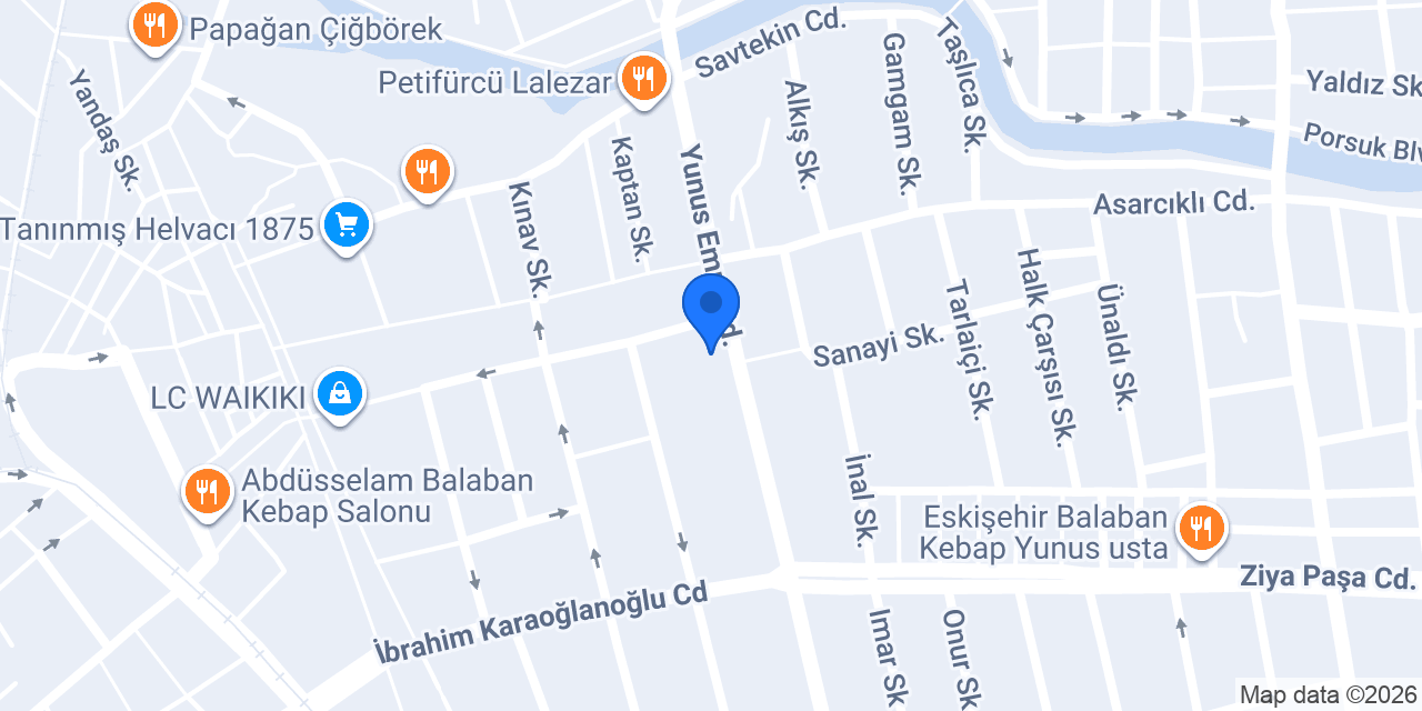 Şahin Mobilya konumu