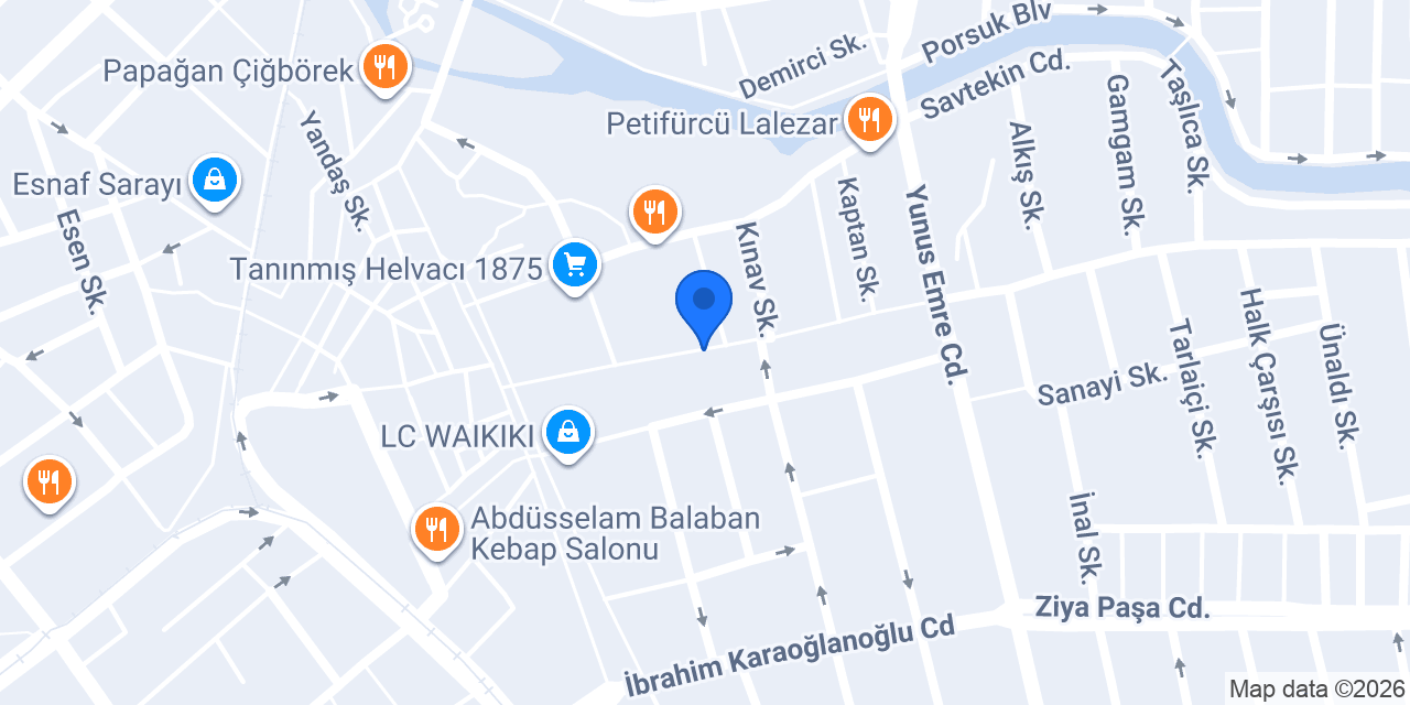 Halıca Eskişehir Şube konumu