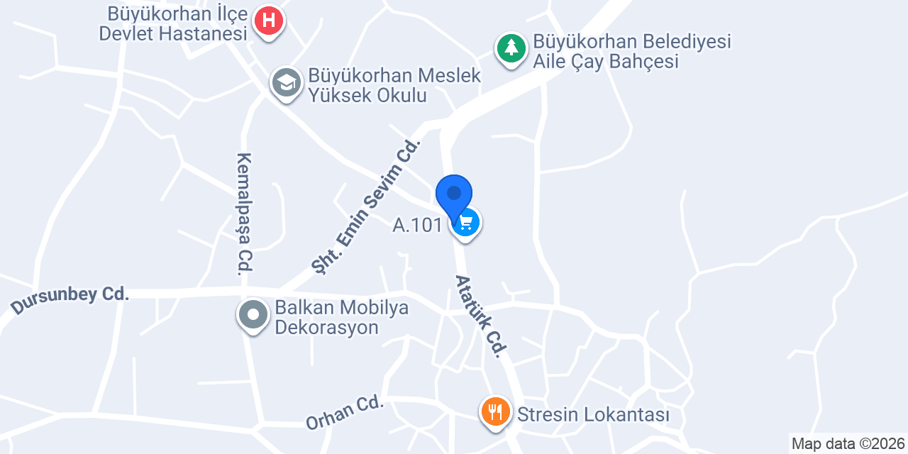 Atatürk İlköğretim Okulu konumu