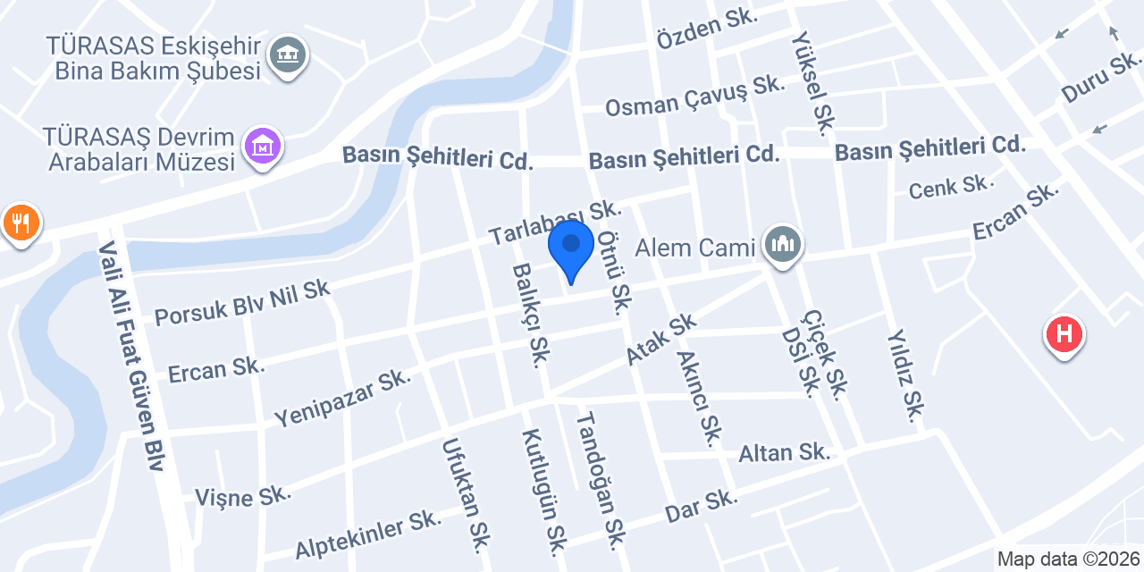 Necla Bayan Kuaforu konumu