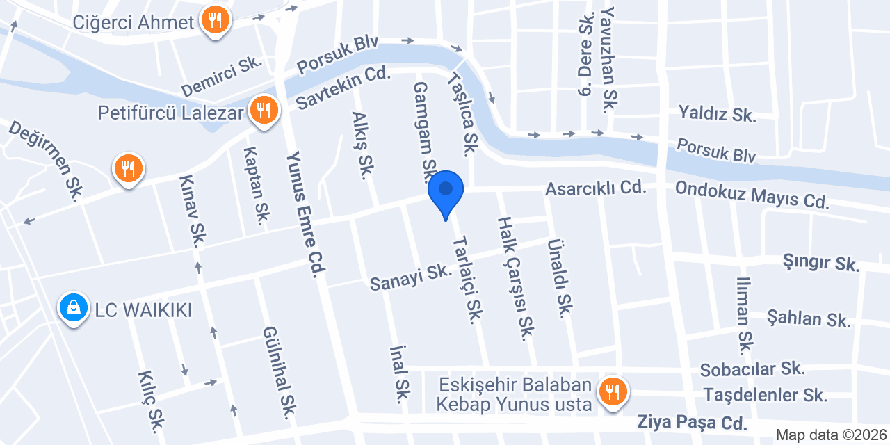 Özsaray Mobilya - Kurtuluş Şubesi konumu