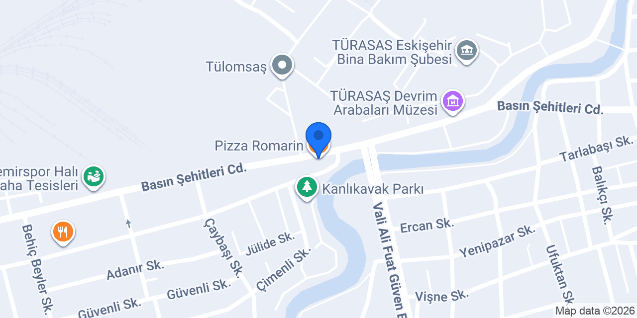 Pizza Romarin konumu