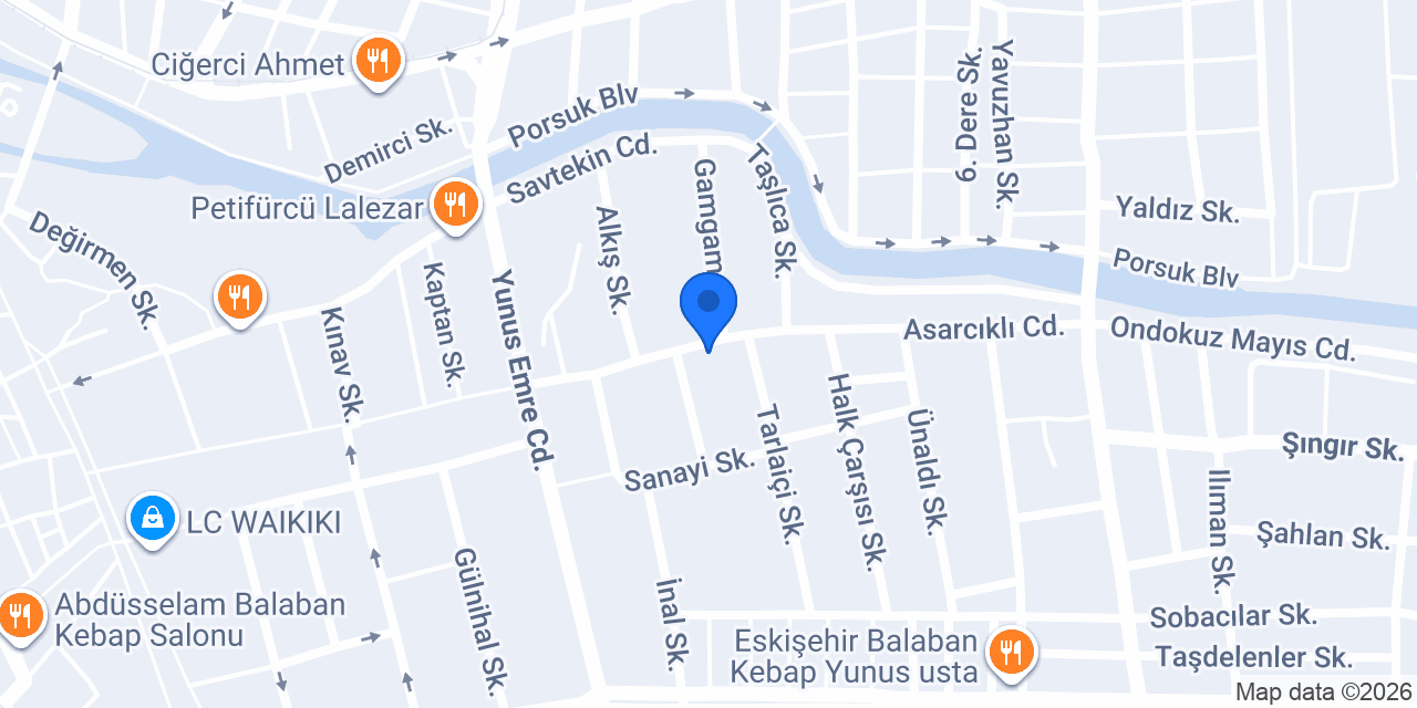 Tezişçiler Mobilya konumu