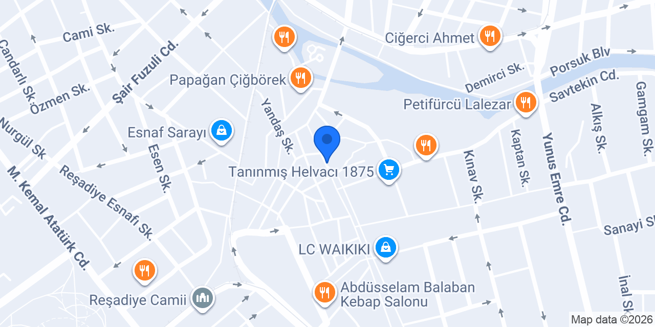 Madımak Pastanesi konumu