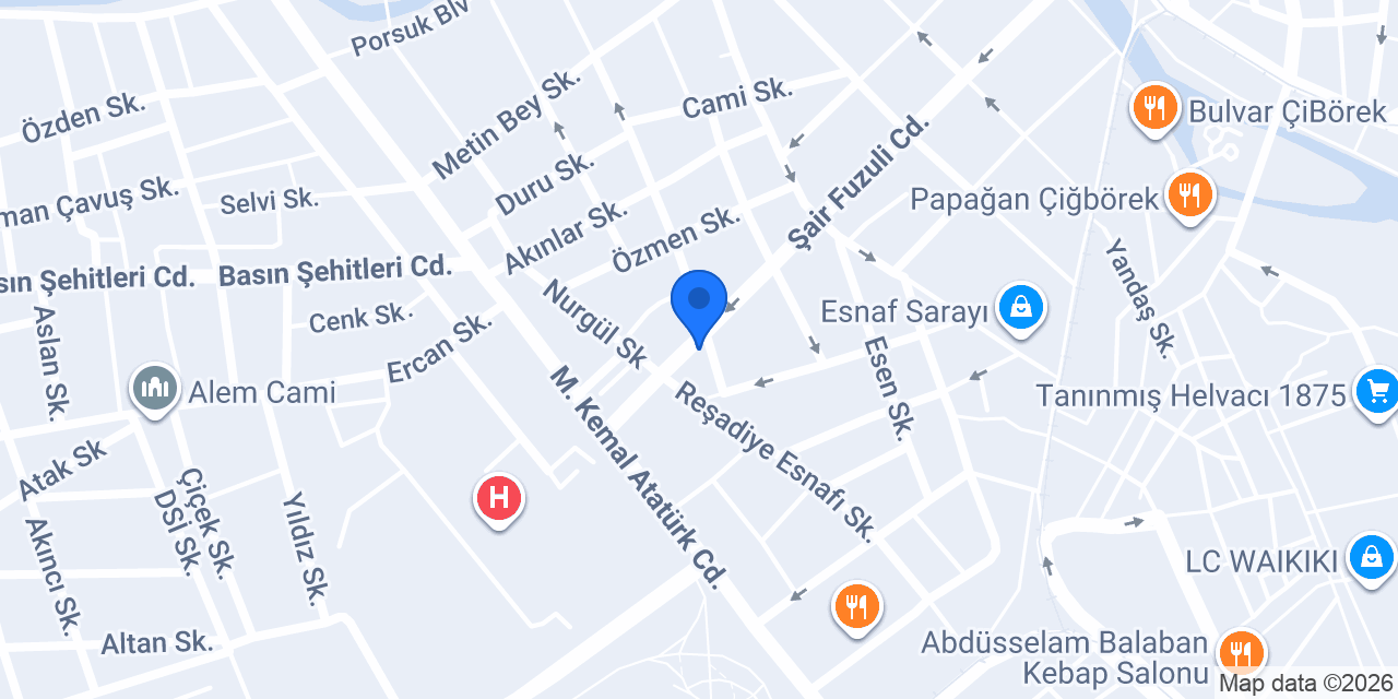 Nil Çiçek Evi konumu