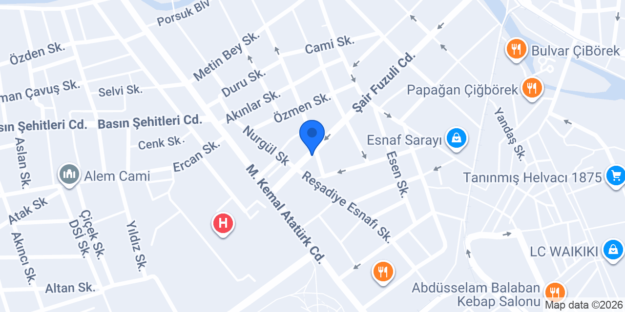 ANKA Kuru Temizleme konumu