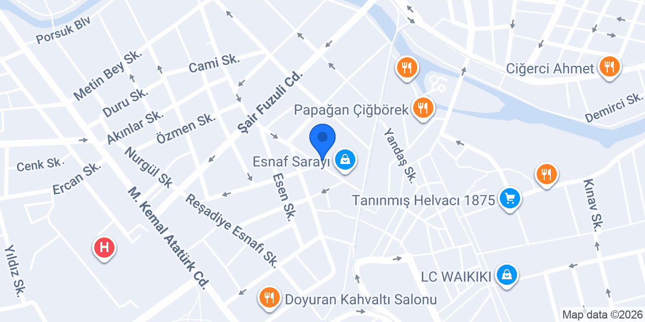 Telefon Hastanesi konumu