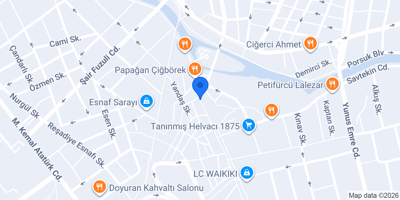 Deda Hotel Eskişehir konumu