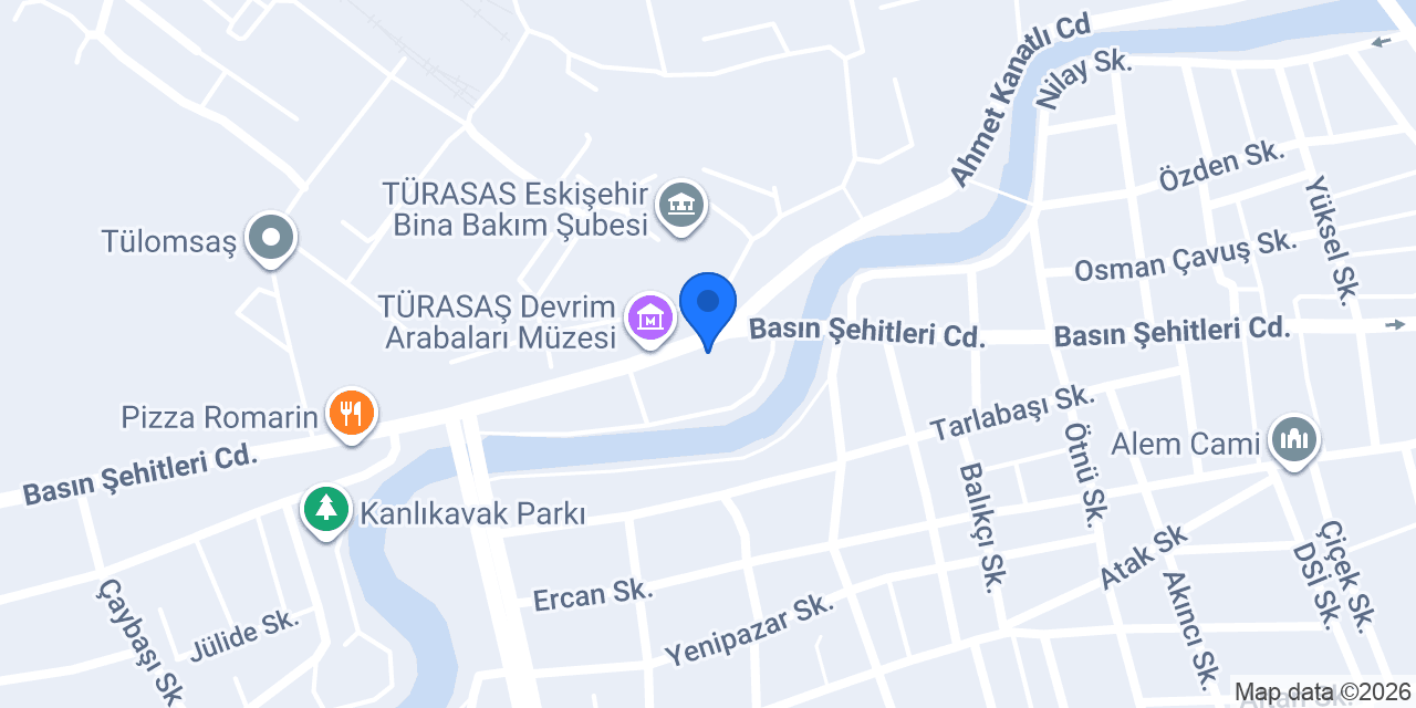 TEKYAPI Mühendislik Çatı Sistemleri konumu