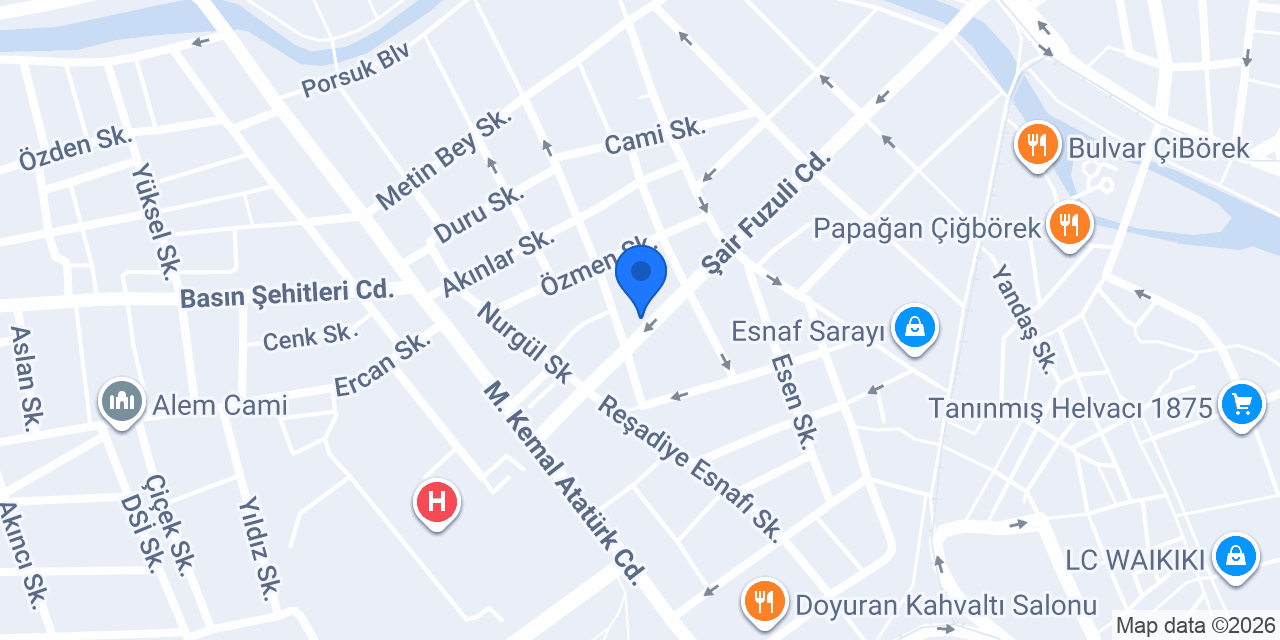 Tin Peyzaj Mimari Tasarım Stüdyosu konumu