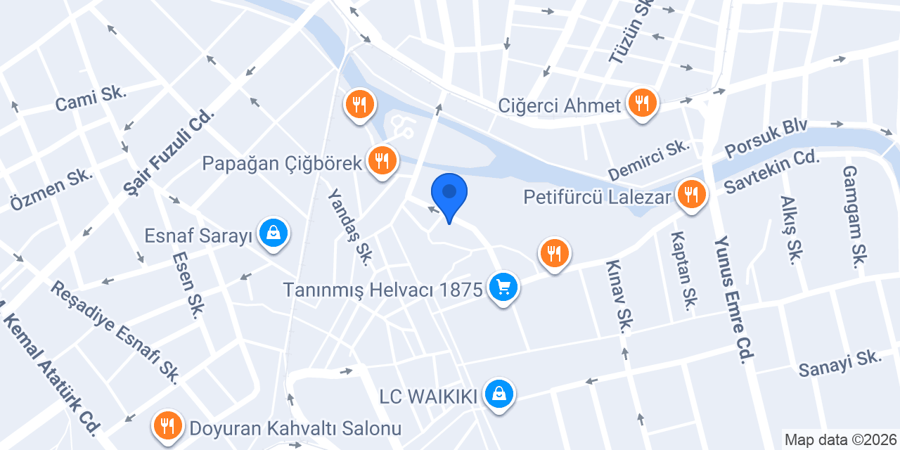 Papağan Çiğbörek konumu