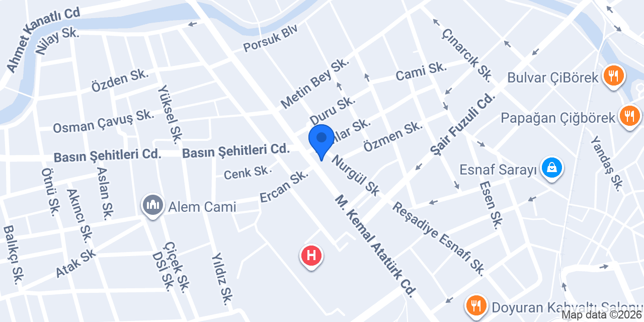 bms TEPEOĞLU OPTİK konumu