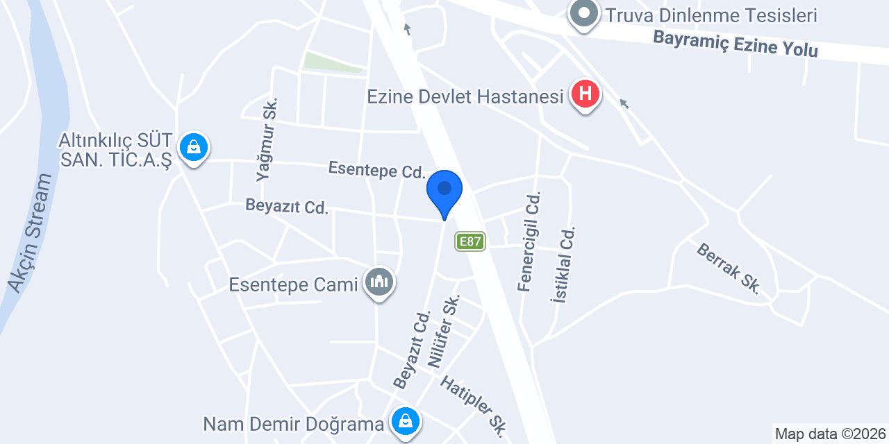 22 Eylül İlköğretim Okulu konumu