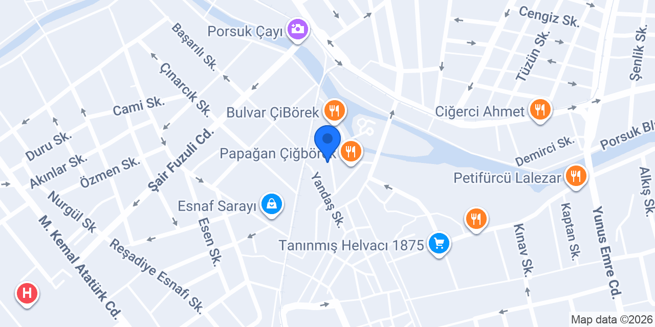 Kervan Börek konumu