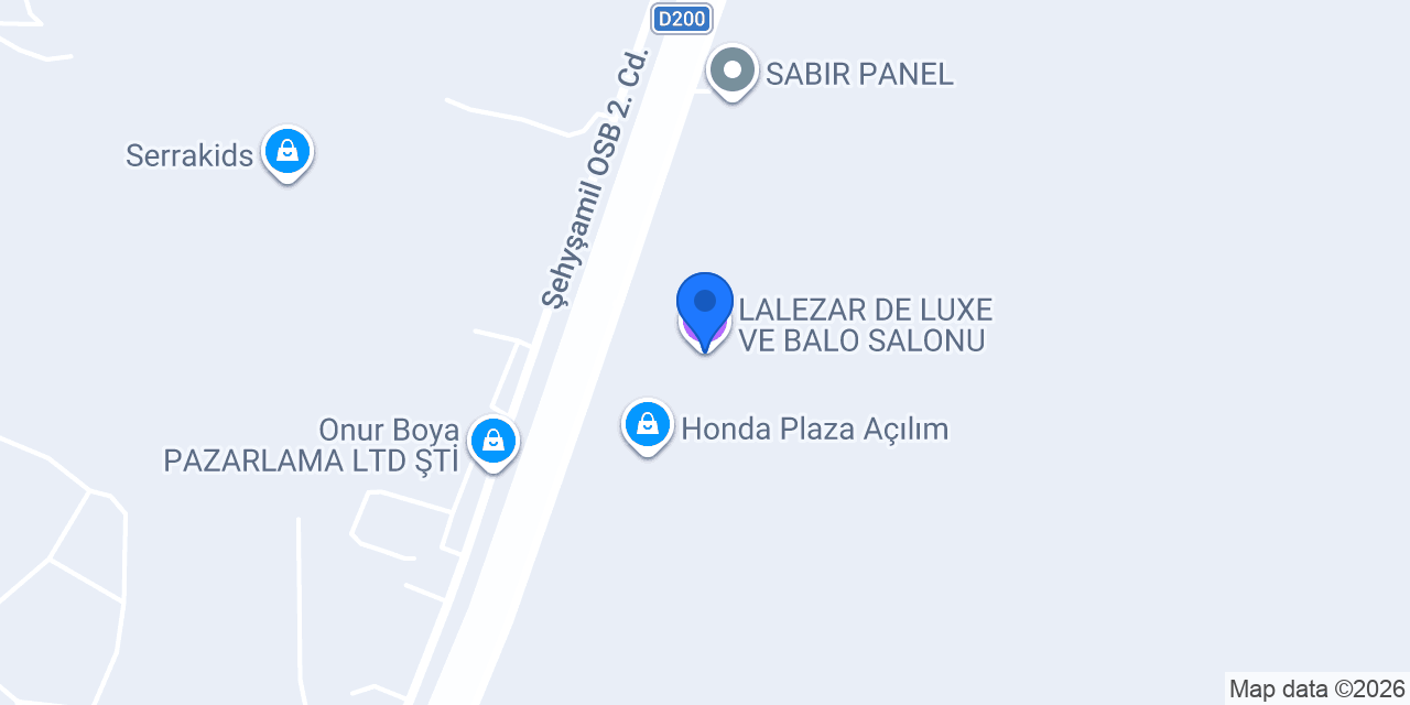 LALEZAR DE LUXE VE BALO SALONU konumu