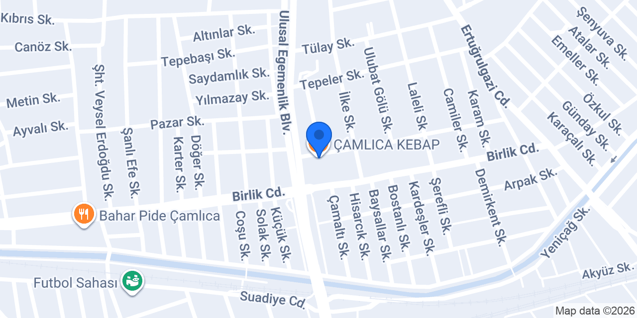 ÇAMLICA KEBAP konumu
