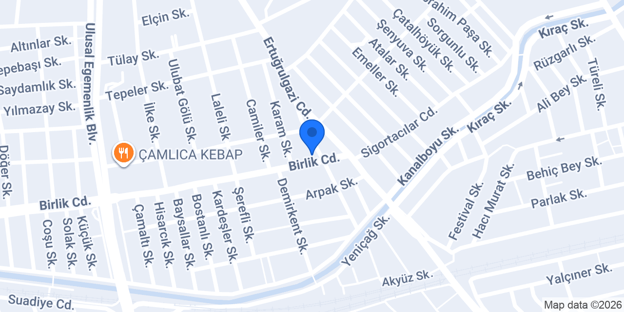 ÇAMLICA KOMAGENE konumu