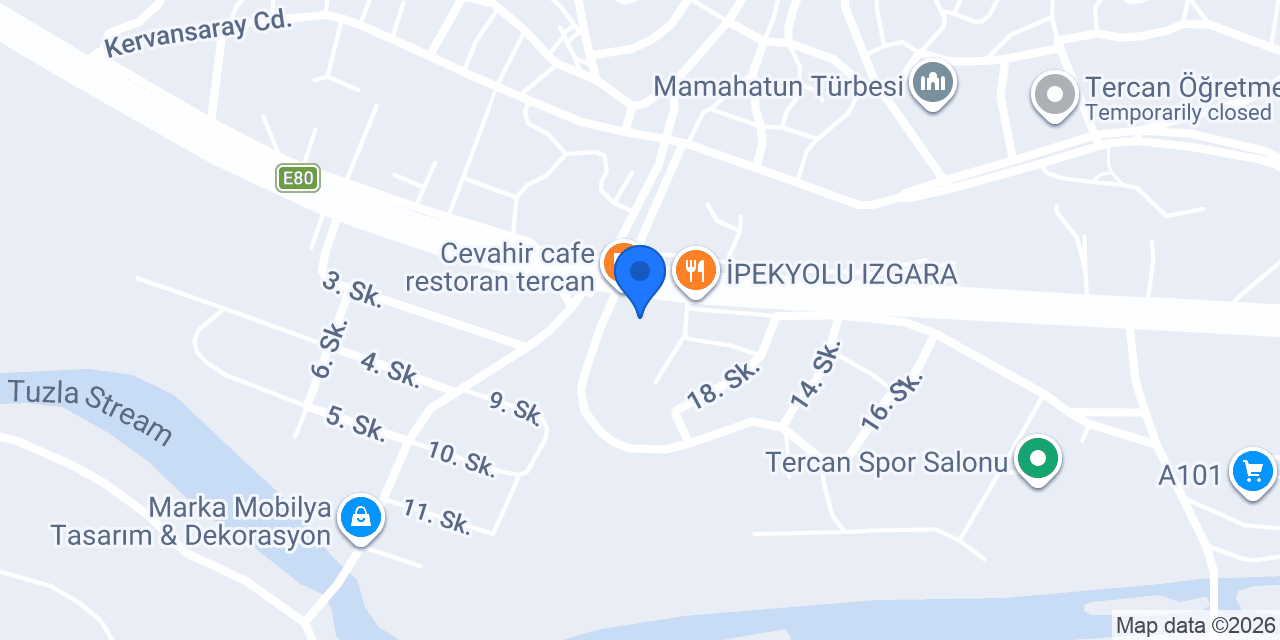İşler Otel konumu