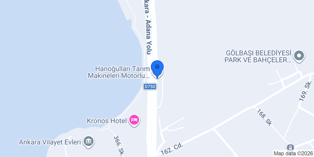 Hanoğulları Tarım Makineleri Motorlu Araçlar Ankara/Gölbaşı Şube konumu