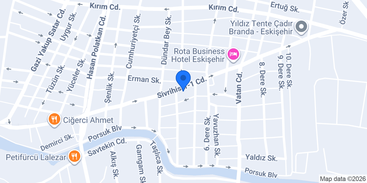 Eskişehir Kapı & Çelikkapı konumu