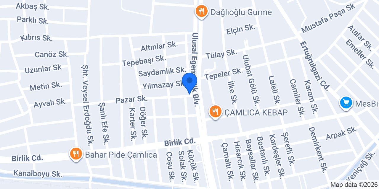 Taç oto konumu