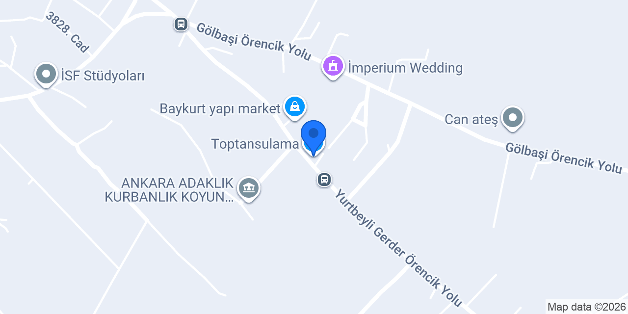 Toptansulama konumu