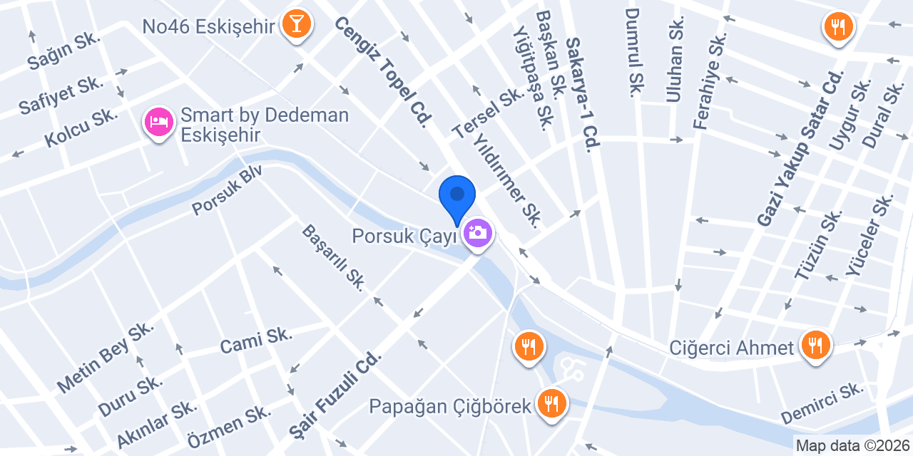 Odeabank - Eskişehir Şubesi konumu