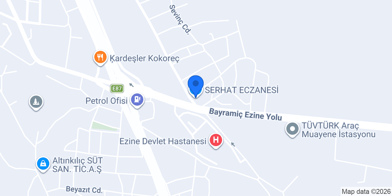 SERHAT ECZANESİ konumu