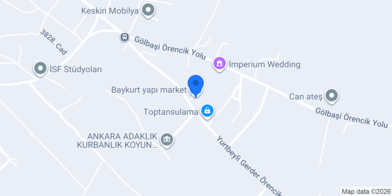 Baykurt yapı market konumu