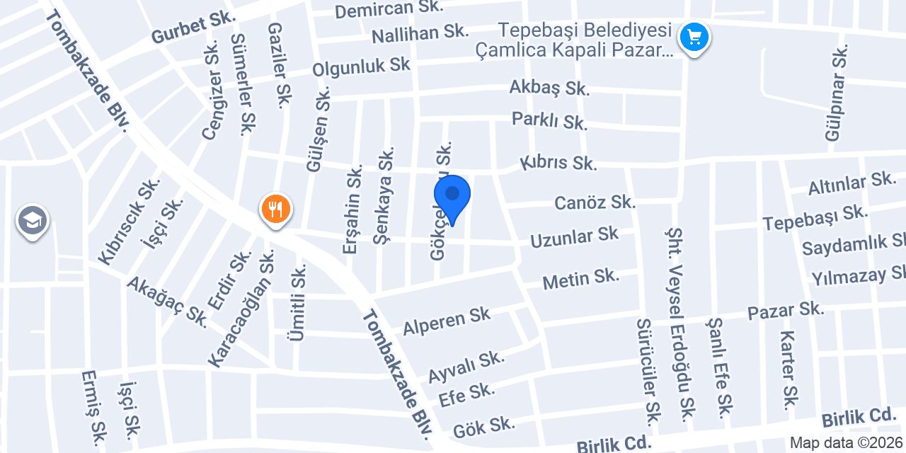 Demirkaya Cami konumu