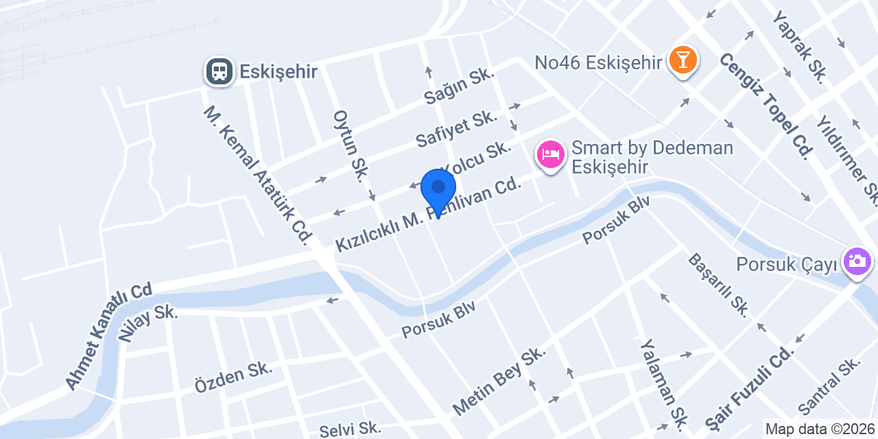 Eskişehir bayan kuaförü Pakize Polat konumu