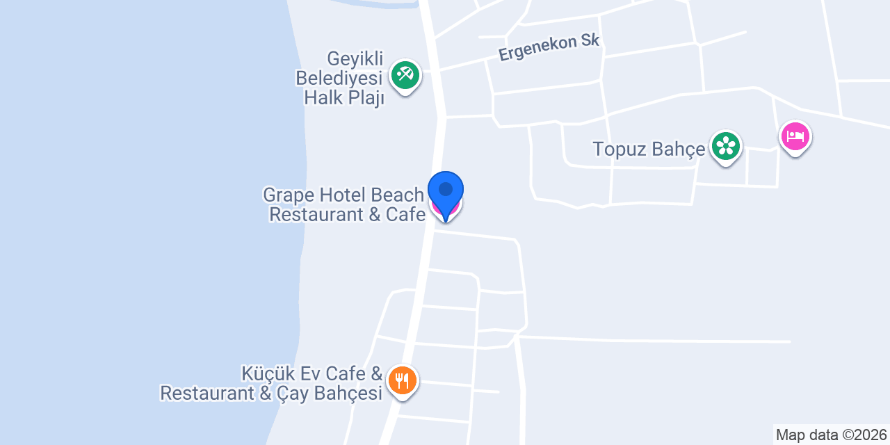 Grape Hotel Beach Restaurant & Cafe konumu