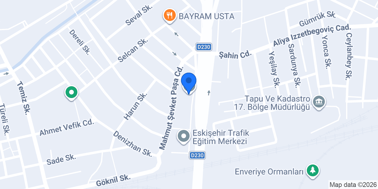 Polis Meslek Eğitim Merkez Trafik konumu