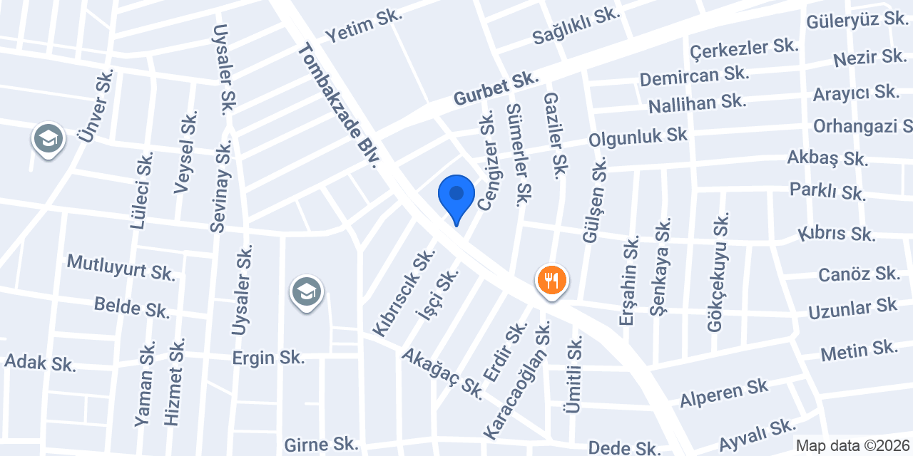Yaren Pide ve Kebap konumu