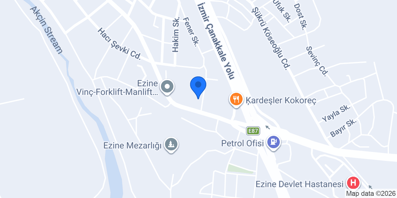 Öz Oto Lastik konumu