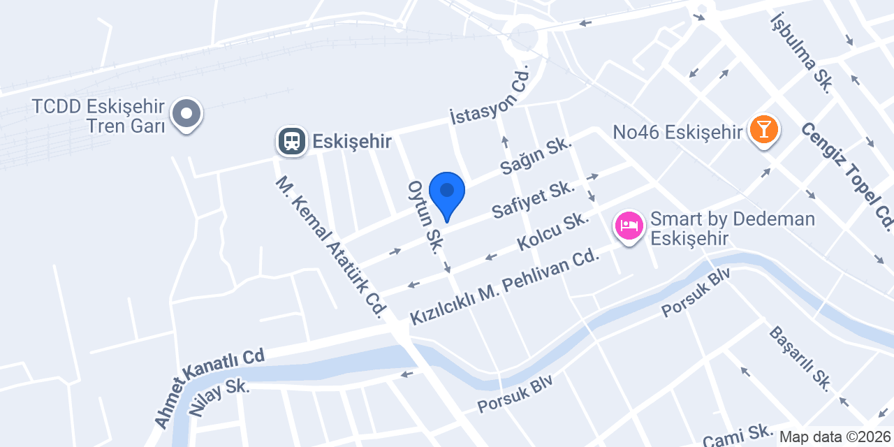 Deeps Hostel Eskişehir konumu